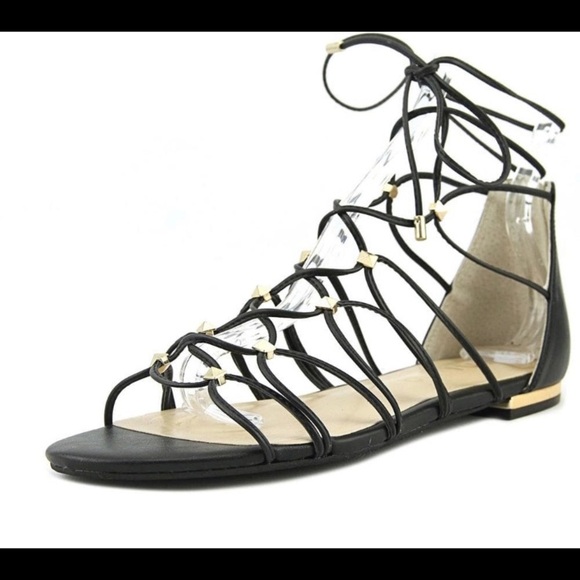 Gladiator Sandal with Gold Accents - Picture 1 of 6